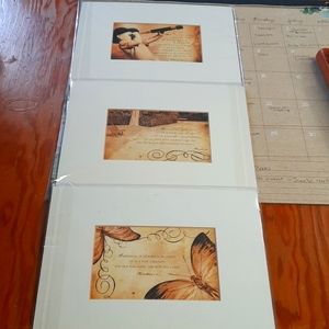 NEW Set of 3 Scripture Pictures